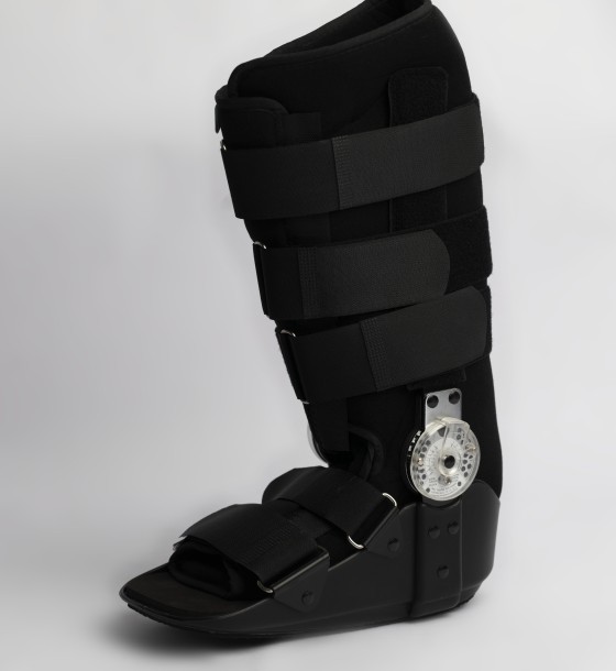 Articulated walking shoe