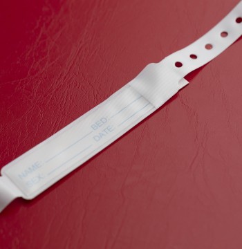 Wristbands for patient blue